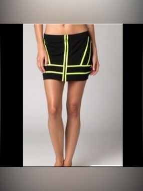 Fox Racing Skirt Full Zip Neon Yellow Black Size Small